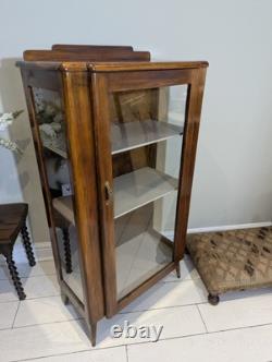 Mid Century Glass Display Retro Gin Cocktail Drinks Cabinet 1960s 70s Pin Leg