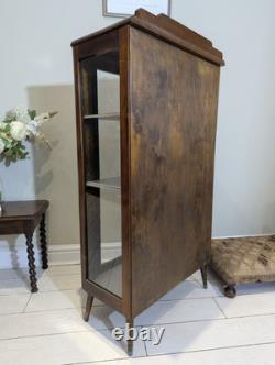 Mid Century Glass Display Retro Gin Cocktail Drinks Cabinet 1960s 70s Pin Leg