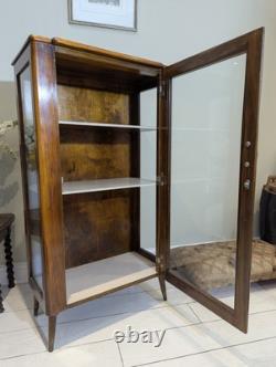 Mid Century Glass Display Retro Gin Cocktail Drinks Cabinet 1960s 70s Pin Leg
