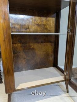Mid Century Glass Display Retro Gin Cocktail Drinks Cabinet 1960s 70s Pin Leg