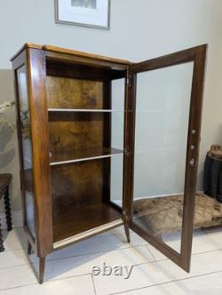 Mid Century Glass Display Retro Gin Cocktail Drinks Cabinet 1960s 70s Pin Leg