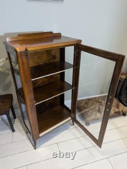 Mid Century Glass Display Retro Gin Cocktail Drinks Cabinet 1960s 70s Pin Leg