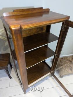 Mid Century Glass Display Retro Gin Cocktail Drinks Cabinet 1960s 70s Pin Leg