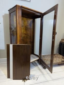 Mid Century Glass Display Retro Gin Cocktail Drinks Cabinet 1960s 70s Pin Leg
