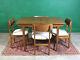 Mid Century Jentique Dining Table & 4 Chairs, Extending, Teak, Retro, Vintage