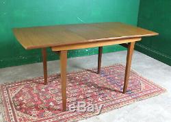 Mid Century Jentique Dining Table & 4 Chairs, Extending, Teak, Retro, Vintage