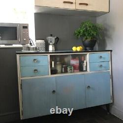 Mid Century Modern Vintage retro Formica kitchen cabinet sideboard cupboard