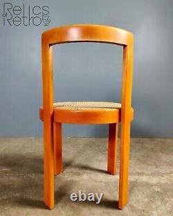 Mid Century Orange & Cane Dining Chair Vintage Retro MCM