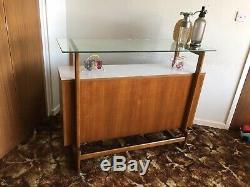 Mid Century Retro Vintage Teak Cocktail Bar Cabinet Unit