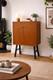 Mid-century Teak Cabinet On Legs Scandinavian Style Vintage Storage Cupboard