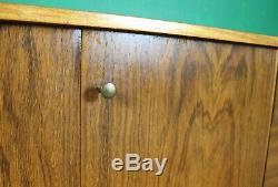 Mid Century Uniflex Sideboard, Long, Walnut, Vintage. Retro, Concertina Doors