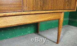 Mid Century Uniflex Sideboard, Long, Walnut, Vintage. Retro, Concertina Doors