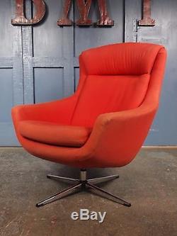 Mid Century Vintage 1960s 70s Swivel Egg Chair Parker Knoll G Plan Danish Retro