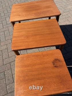 Mid Century Vintage G Plan Teak Nest of Tables 1970s