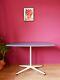 Mid Century Vintage Retro Blue Formica Kitchen Dining Table / Desk 1960s 1970s
