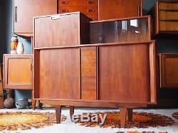 Mid Century Vintage Retro Teak Cocktail Drinks Cabinet UK DELIVERY AVAILABLE