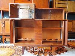 Mid Century Vintage Retro Teak Cocktail Drinks Cabinet UK DELIVERY AVAILABLE