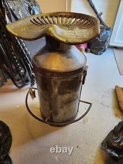 Milk Churn Kitchen / Bar Counter Stool Iron Tractor Seat Vintage Retro Style