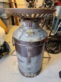 Milk Churn Kitchen / Bar Counter Stool Iron Tractor Seat Vintage Retro Style