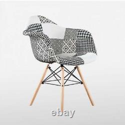 Moda TUB Patchwork Dining Armchair Chair Retro Vintage Modern Scandinavian Style