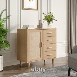Modern 4 Drawer Chest of Drawers Wooden Bedside Cabinet Wardrobe Bedroom Storage