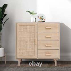 Modern 4 Drawer Chest of Drawers Wooden Bedside Cabinet Wardrobe Bedroom Storage