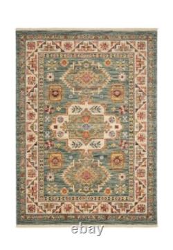 Modern Style Rugs Nomadic Vintage Green Multicoloured Area Rug Free Delivery