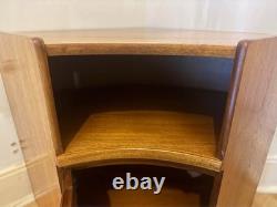 NATHAN Squares Teak Corner Cabinet MCM TV Stand Storage Unit 1970s G Plan Retro