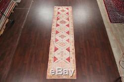 NEW Vegetable Dye MUTED Oushak Turkish Oriental Runner Rug Distressed Wool 3x12