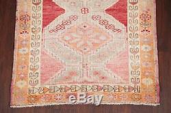 NEW Vegetable Dye MUTED Oushak Turkish Oriental Runner Rug Distressed Wool 3x12