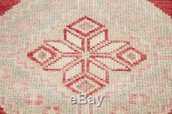 NEW Vegetable Dye MUTED Oushak Turkish Oriental Runner Rug Distressed Wool 3x12