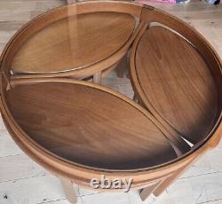 Nathan Trinity Teak Nest Of (coffee) Tables MID Century Modern Retro Vintage