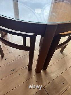 Nathan Trinity Teak Nest Of (coffee) Tables MID Century Modern Retro Vintage