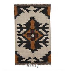 Navajo rug tribal rug southwestern rug Wool Jute vintage Kilim Rug floor carpet