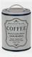 New Coffee Metal Canister Kitchen Storage Organiser Retro Vintage Shabby Lid
