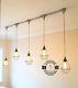 New Industrial 5 X Cage Hanging Light Ceiling Vintage Lamps Cafe Kitchen Table