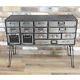 New Industrial Vintage Metal Cabinet Cupboard Sideboard Unit Chest Of 14 Drawers