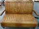 New Retro Vintage 2 Two Seater Tan Leather Car Sofa Couch Settee 50's Rear Seat