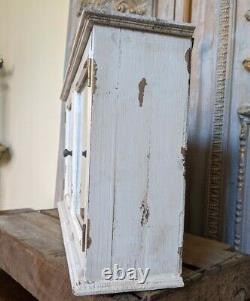 New VINTAGE French Cream Shabby Chic Rustic Wall BATH Mirror Cabinet Cupboard