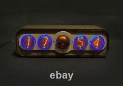 Nixie Tube Clock Pulsar IN-4 + Decatron USB RGB