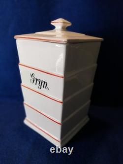 Norwegian Vintage Kitchen Ceramic Storage Pots Platter & Salt Box Hand Painted