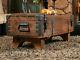 Old Travel Trunk Coffee Table Cottage Steamer Trunk Pine Vintage Chest