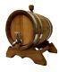 Oak Wood Vintage Retro Style Wooden Beer Barrel. Extra Large 6 Litres