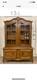Oak Display Cabinet With Glass Doors Used
