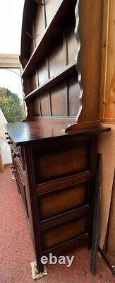 Old Charm Dresser/display cabinet w cupboard & drawers, vintage, good condition