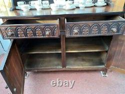 Old Charm Dresser/display cabinet w cupboard & drawers, vintage, good condition