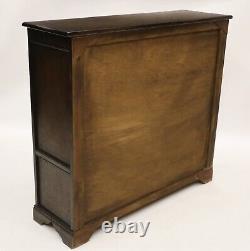 Old Charm Style Oak Bookcase Display Cupboard Leaded Glass FREE UK Delivery