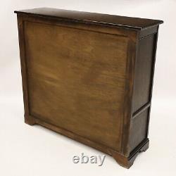 Old Charm Style Oak Bookcase Display Cupboard Leaded Glass FREE UK Delivery