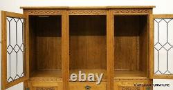 Old Charm Wood Bros Breakfront Sideboard Display Vintage Finish FREE UK Delivery