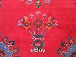 Old style large antique vintage rug carpet wool, pers ian 197cm 122cm